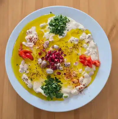 Bohnen mit Sesamsoße